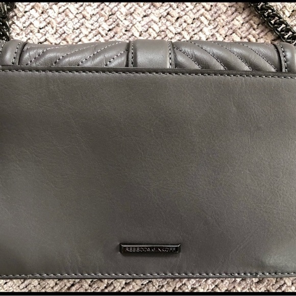 Rebecca Minkoff small love cross body/ quilted in gray - Picture 4 of 9